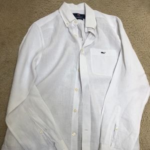 Vineyard Vines Linen Shirt Men's Size S
